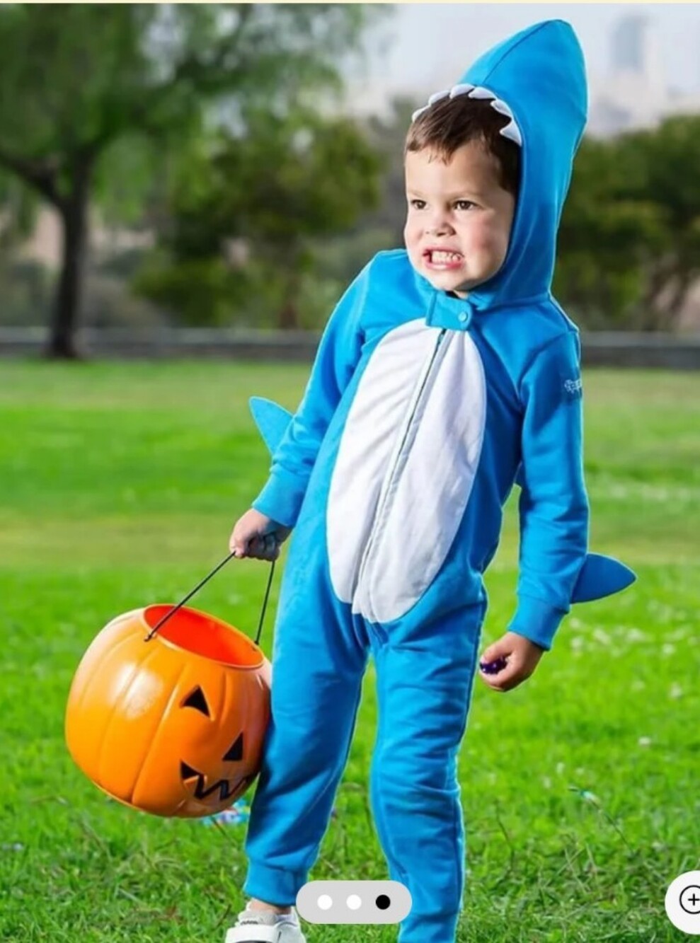 TIPSY-ELVES 2T Teal Shark One-Piece Hooded Romper with Soft Teeth & Fins